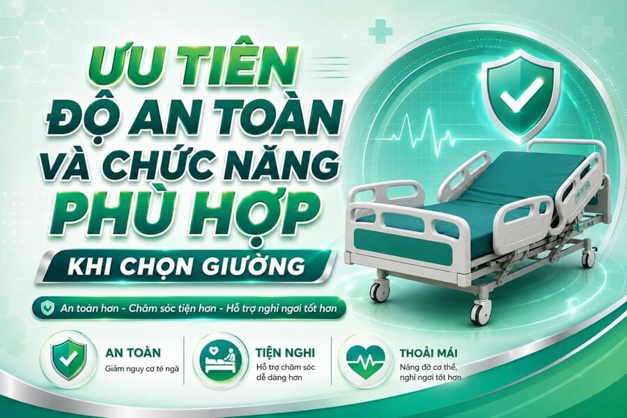 giường bệnh nhân cho người già 